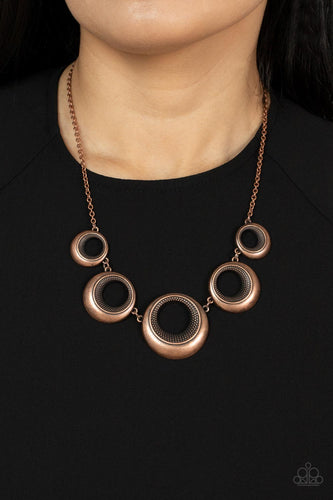 Paparazzi Jewelry Necklace Solar Cycle - Copper