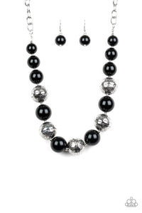 Paparazzi Exclusive Necklace Floral Fusion - Black