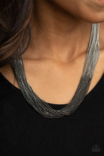 Load image into Gallery viewer, Paparazzi Jewelry Necklace  Metallic Merger - Black