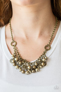 Paparazzi Jewelry Necklace Cinderella Glam Brass