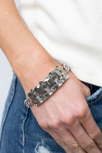 Paparazzi Jewelry Bracelet Urban Crest - Silver