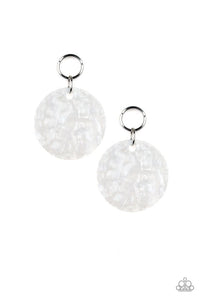 Paparazzi Jewelry Earrings Beach Bliss - White