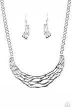 Load image into Gallery viewer, Paparazzi Jewelry Necklace Fashionably Fractured - Silver