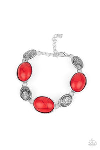 Paparazzi Jewelry Bracelet Cactus Country - Red