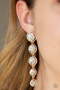 Paparazzi Jewelry Earrings Drippin In Starlight - Gold