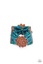 Load image into Gallery viewer, Paparazzi Jewelry Wooden Tropical Sanctuary - Blue