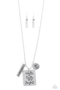 Paparazzi Jewelry Necklace Sunshine Sight - Silver