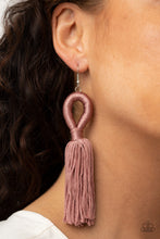 Load image into Gallery viewer, Paparazzi Jewelry Earrings Tassels and Tiaras - Pink
