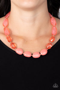 Paparazzi Jewelry Necklace Private Paradise - Orange