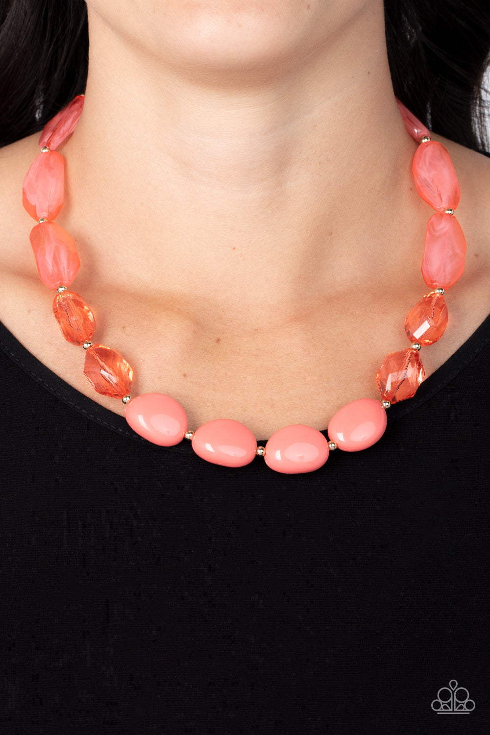 Paparazzi Jewelry Necklace Private Paradise - Orange