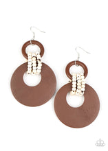 Load image into Gallery viewer, Paparazzi Jewelry Earrings Beach Day Drama - Brown