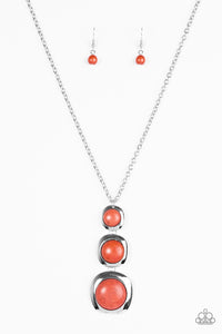 Paparazzi Jewelry Necklace Stone Tranquility - Orange