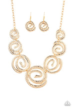 Load image into Gallery viewer, Paparazzi Jewelry Necklace Statement Swirl - Gold