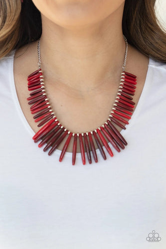 Paparazzi Jewelry Necklace Out of My Element - Red