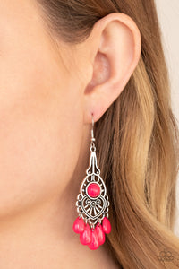 Paparazzi Jewelry Earrings Fruity Tropics - Pink