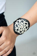 Load image into Gallery viewer, Paparazzi Jewelry Bracelet A Cross-Stitch In Time - Black