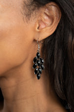 Load image into Gallery viewer, Paparazzi Jewelry Earrings Flamboyant Foliage - Black