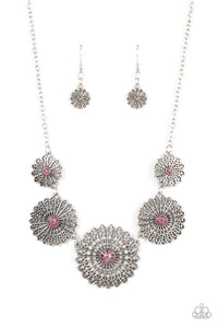 Paparazzi Exclusive Necklace Marigold Meadows - Pink