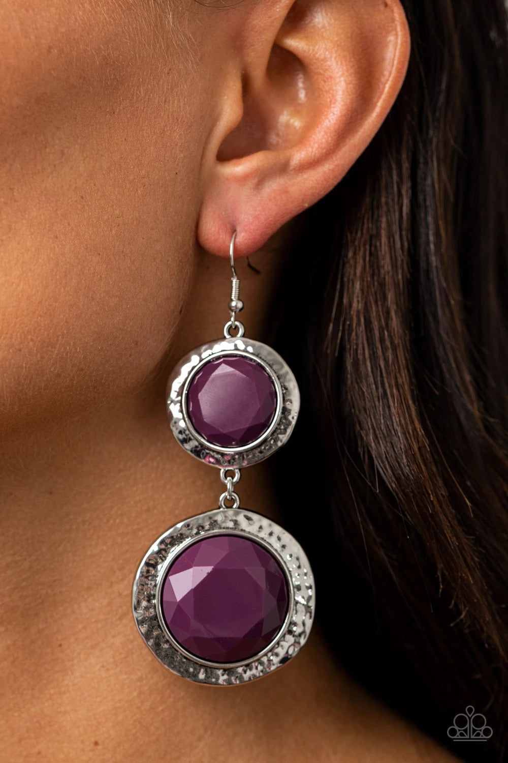 Paparazzi Jewelry Earrings Thrift Shop Stop - Purple