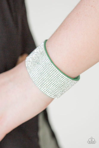 Paparazzi Jewelry Bracelet Roll With The Punches - Green