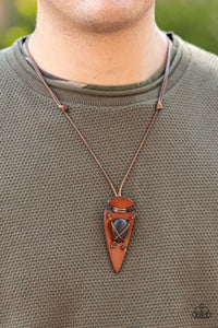Paparazzi Jewelry Men Hold Your ARROWHEAD Up High - Black