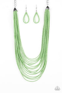 Paparazzi Jewelry Necklace Peacefully Pacific - Green