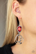 Load image into Gallery viewer, Paparazzi Jewelry Earrings Galactic Drama - Red