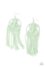 Load image into Gallery viewer, Paparazzi Jewelry Earrings MACRAME, Myself, and I - Green
