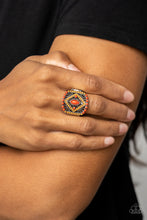 Load image into Gallery viewer, Paparazzi Jewelry Ring Amplified Aztec - Orange