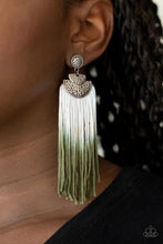 Load image into Gallery viewer, Paparazzi Jewelry Earrings DIP It Up - Green