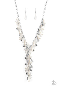 Paparazzi Jewelry Life Of The Party Dripping With DIVA-ttitude - White