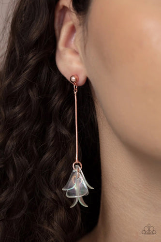 Paparazzi Jewelry Earrings Keep Them In Suspense - Copper