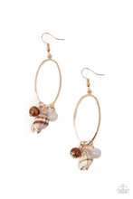Load image into Gallery viewer, Paparazzi Jewelry Earrings Golden Grotto - White