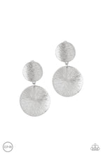 Load image into Gallery viewer, Paparazzi Exclusive Earrings BRIGHT On Cue - Silver