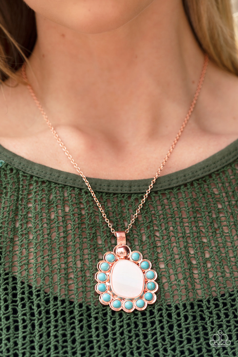 Paparazzi Jewelry Necklace Sahara Sea - Copper