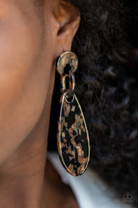 Paparazzi Jewelry Earrings A HAUTE Commodity - Black
