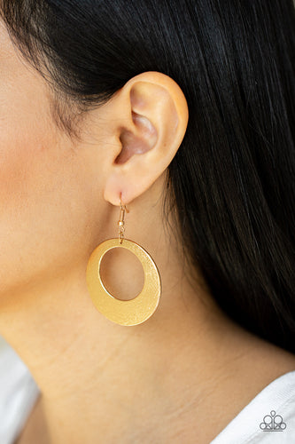 Paparazzi Jewelry Earrings Outer Plains - Gold