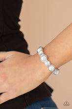 Load image into Gallery viewer, Paparazzi Jewelry Bracelet Elegant Entertainment - White