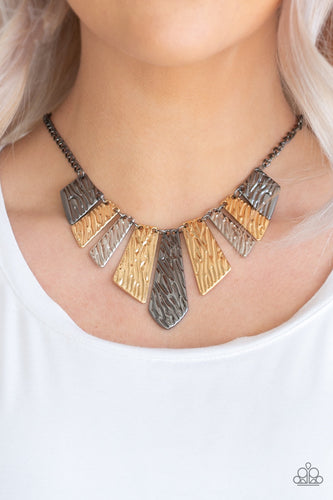 Paparazzi Jewelry Necklace Texture Tigress - Multi