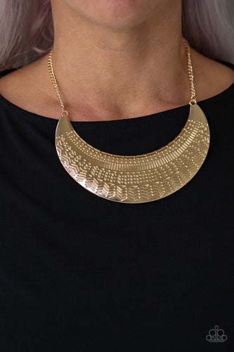 Paparazzi Jewelry Necklace Large As Life - Gold
