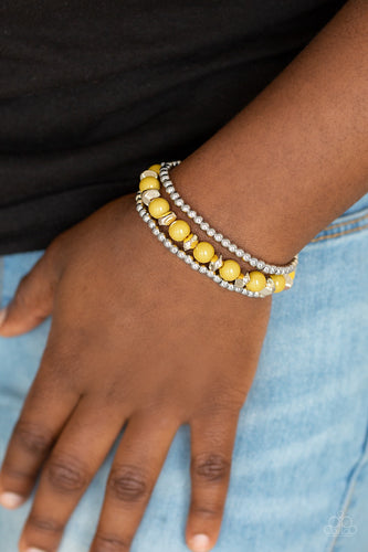 Paparazzi Jewelry Bracelet Epic Escape - Yellow