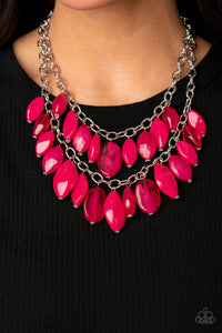 Paparazzi Jewelry Necklace Palm Beach Beauty - Pink