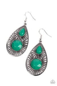 Paparazzi Jewelry Earrings Prima Donna Diva - Green