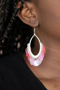 Paparazzi Jewelry Earrings Mermaid Magic - Pink