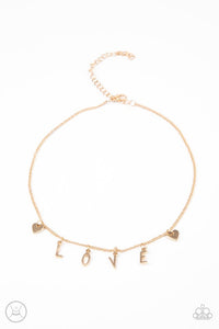 Paparazzi Jewelry Necklace Love Conquers All - Gold