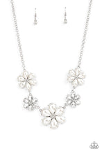 Load image into Gallery viewer, Paparazzi Jewelry Life Of The Party Fiercely Flowering - White 1221