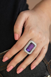 Paparazzi Jewelry Ring A Grand STATEMENT-MAKER - Purple