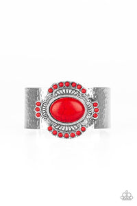 Paparazzi Jewelry Bracelet Canyon Crafted - Red