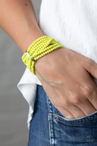 Paparazzi Jewelry Bracelet Thank Me LAYER - Yellow