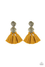 Load image into Gallery viewer, Paparazzi Jewelry Earrings Tenacious Tassel - Yellow